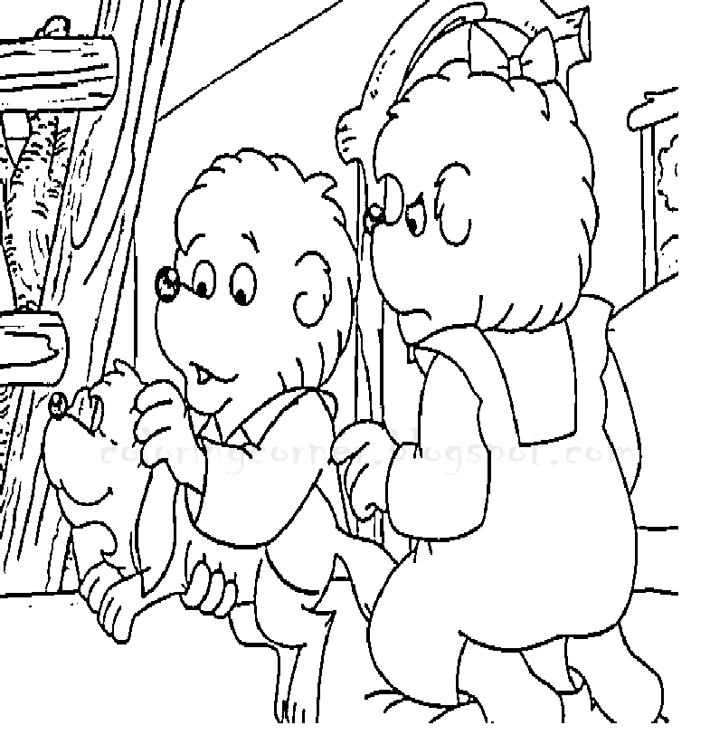 Berenstain bears coloring | coloring pages for kids, coloring 