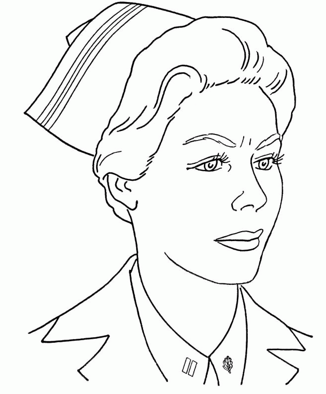 Doctor Day Coloring Pages : Military Nurse Coloring For Kids Kids 
