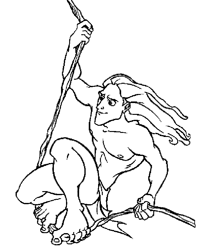 Tarzan the legend coloring pages for kids | Great Coloring Pages