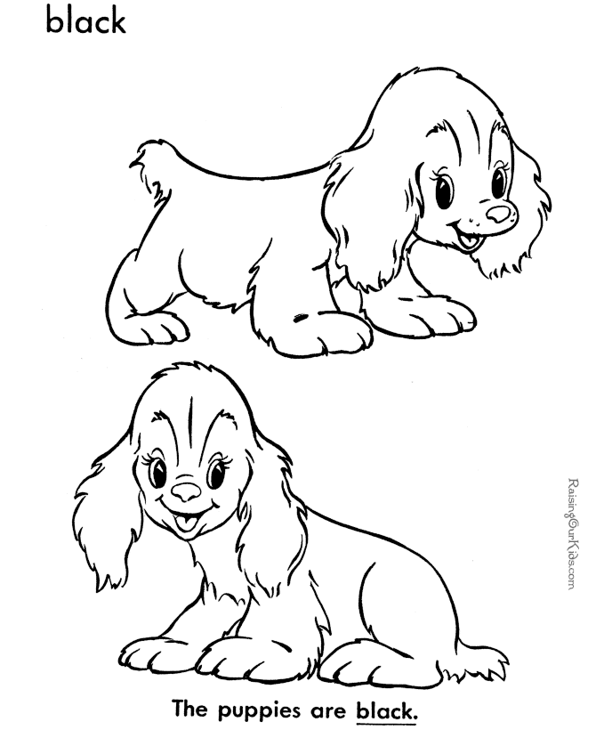 Dogs Pictures To Color