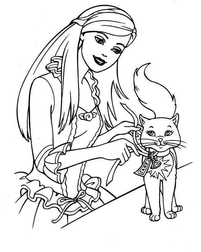 Barbie Coloring Pages For Free 4 | Free Printable Coloring Pages