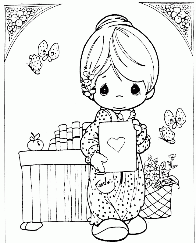 Teacher precios moments coloring pages