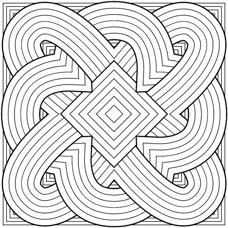 Coloring Pages Geometric | Free coloring pages for kids
