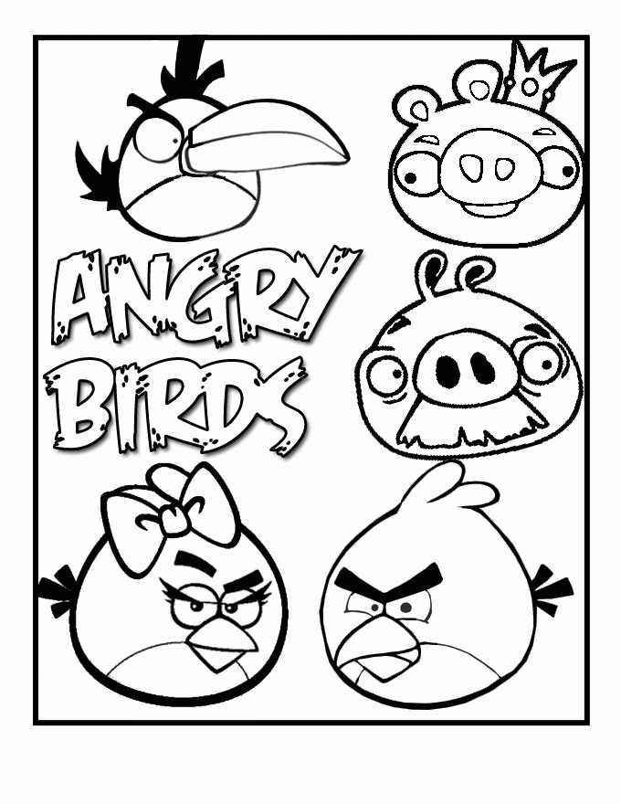 Desenhos dos Angry Birds para Colorir | Desenhos para Colorir e 