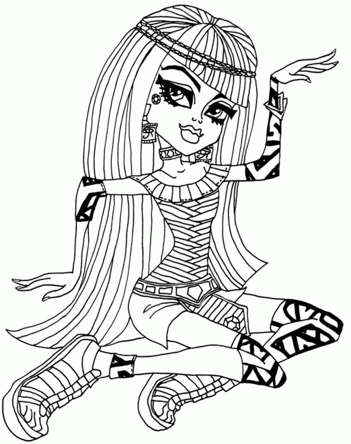 monster high coloring pages to print | Wallpele.com