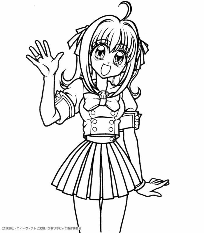 MERMAID MELODY coloring pages - Human Luchia