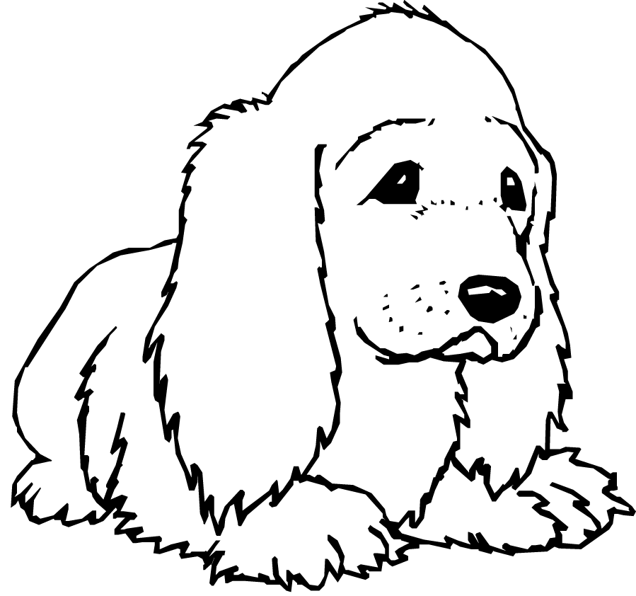 Print And Coloring Page Dog For Kids | Coloring Pages
