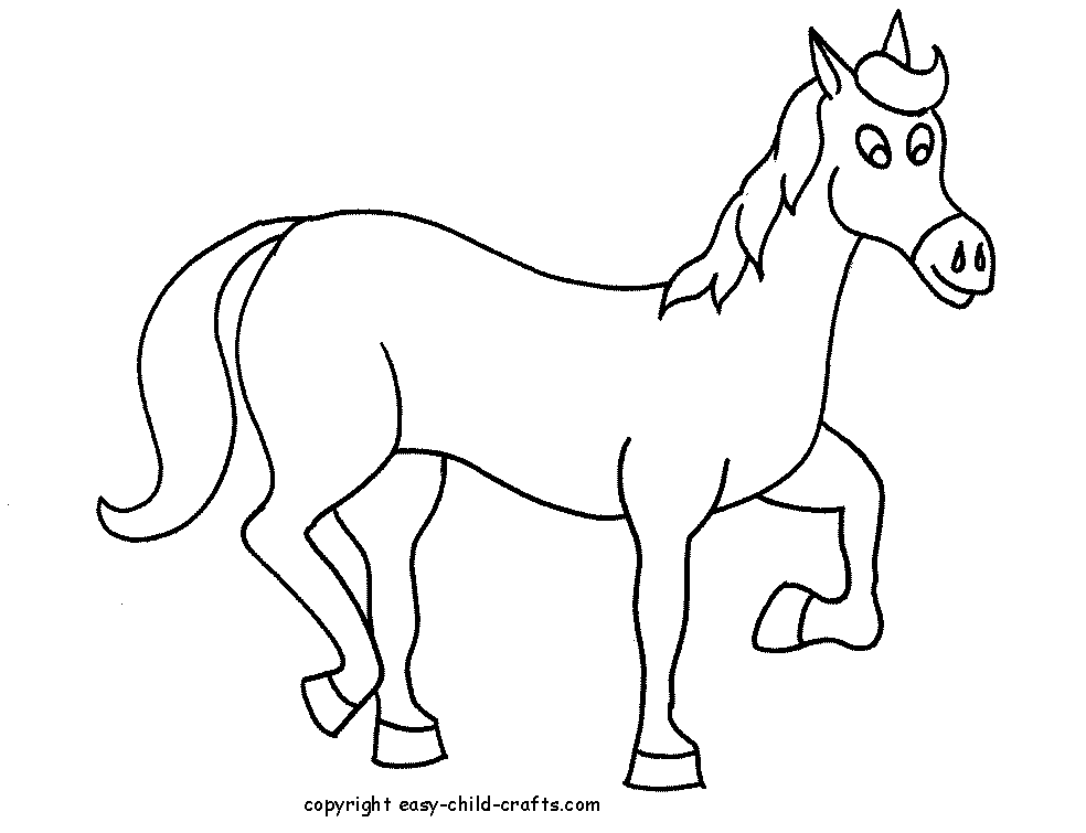 horse coloring pages copyright omri eshel