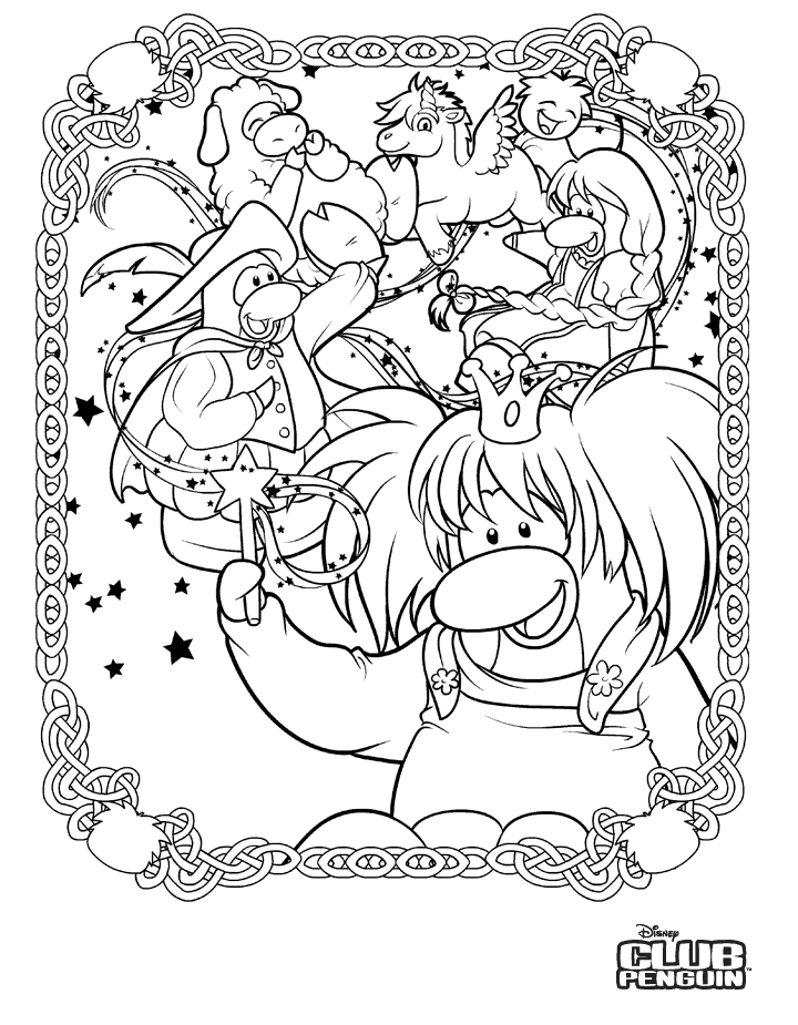 New Coloring Page at the Community on the Club Penguin Site! | The 