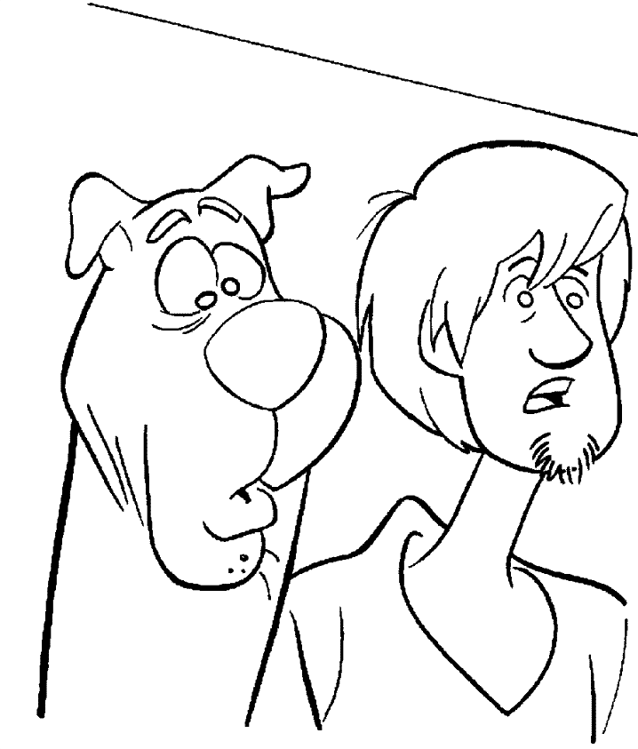 Kids Under 7: Scooby-Doo Coloring Pages