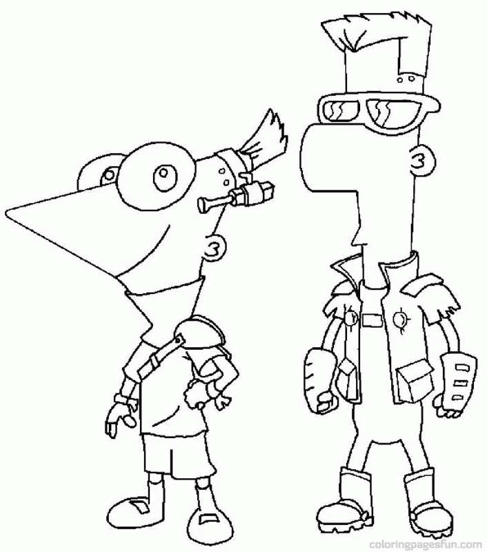 Phineas and Ferb Coloring Pages 22 | Free Printable Coloring Pages 