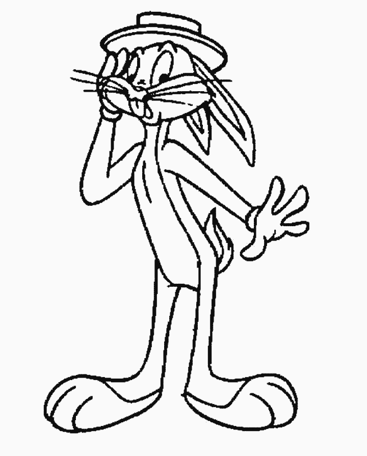 Bugs Bunny Coloring Sheets | Cartoon Characters Coloring Pages 
