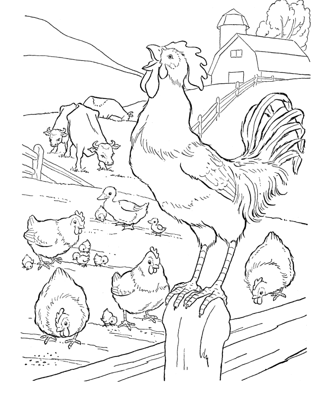 printable-farm-pictures-coloring-home