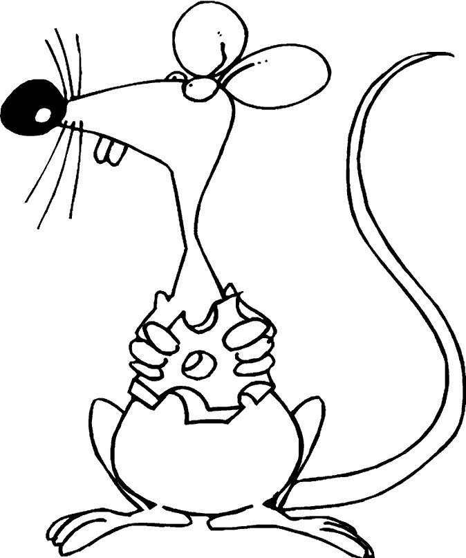 Mouse coloring page - Animals Town - animals color sheet - Mouse 