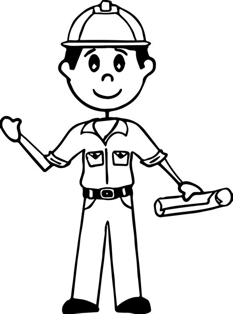 Happy Man Coloring Pages - Learny Kids