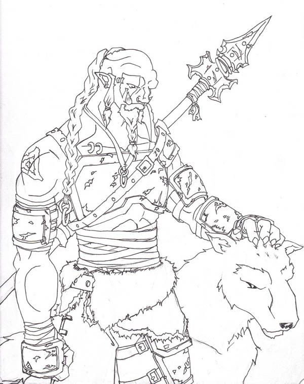 World Of Warcraft Orc Hunter Coloring Page : Coloring Sky | Warcraft orc,  Lost ocean coloring book, World of warcraft orc