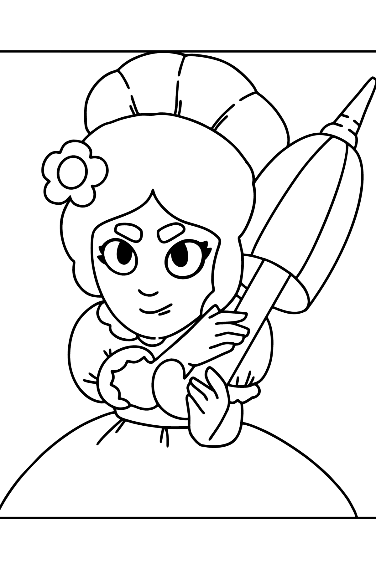 Brawl Stars Piper coloring page ♥ Online and Print for Free!