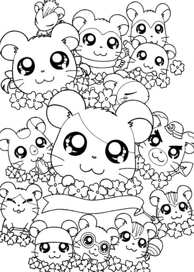 Cute Cartoon Animals Coloring Pages - Coloring Home