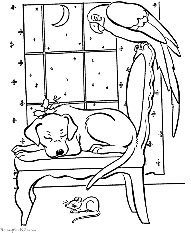 Christmas Puppies Coloring Pages - Coloring Home Christmas Presents Coloring Sheets