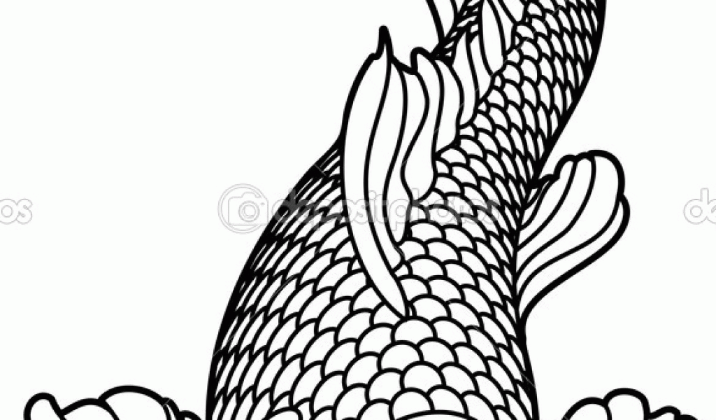 Degree Koi Fish Coloring Pages Coloring Pages For Adults Pinterest ...