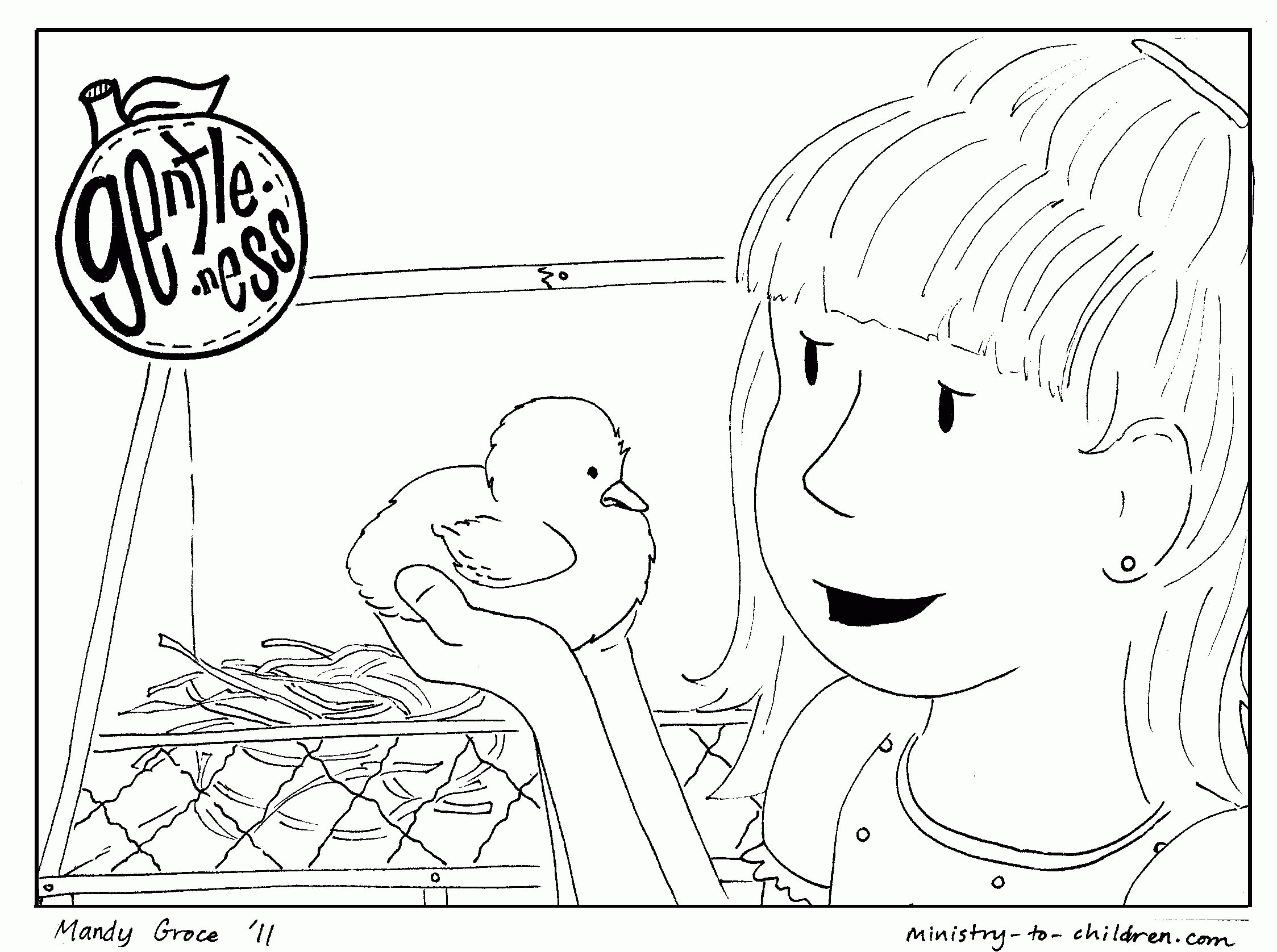 Fruits Of The Spirit Coloring Page - Coloring Home