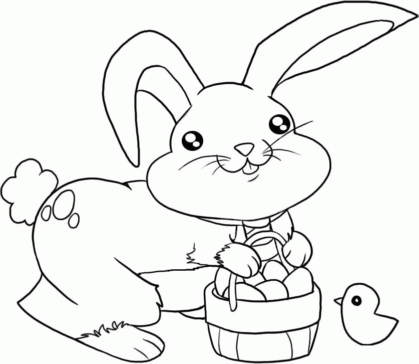 Bunny Coloring Pages Free Printable Coloring Home