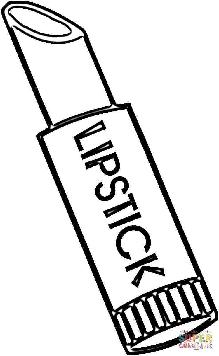 Lipstick coloring page | Free Printable Coloring Pages