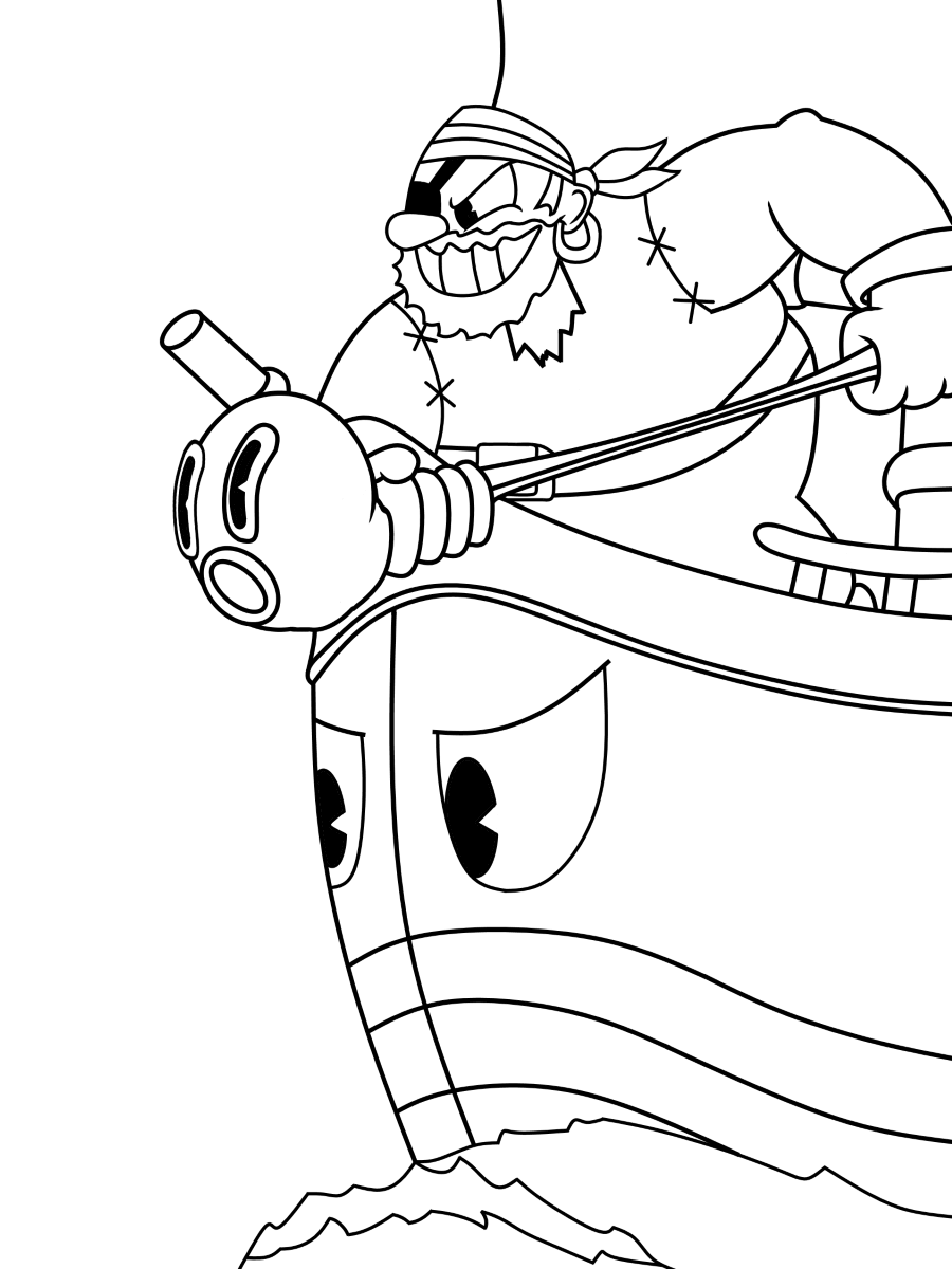 Cuphead Coloring Pages - Coloring Home