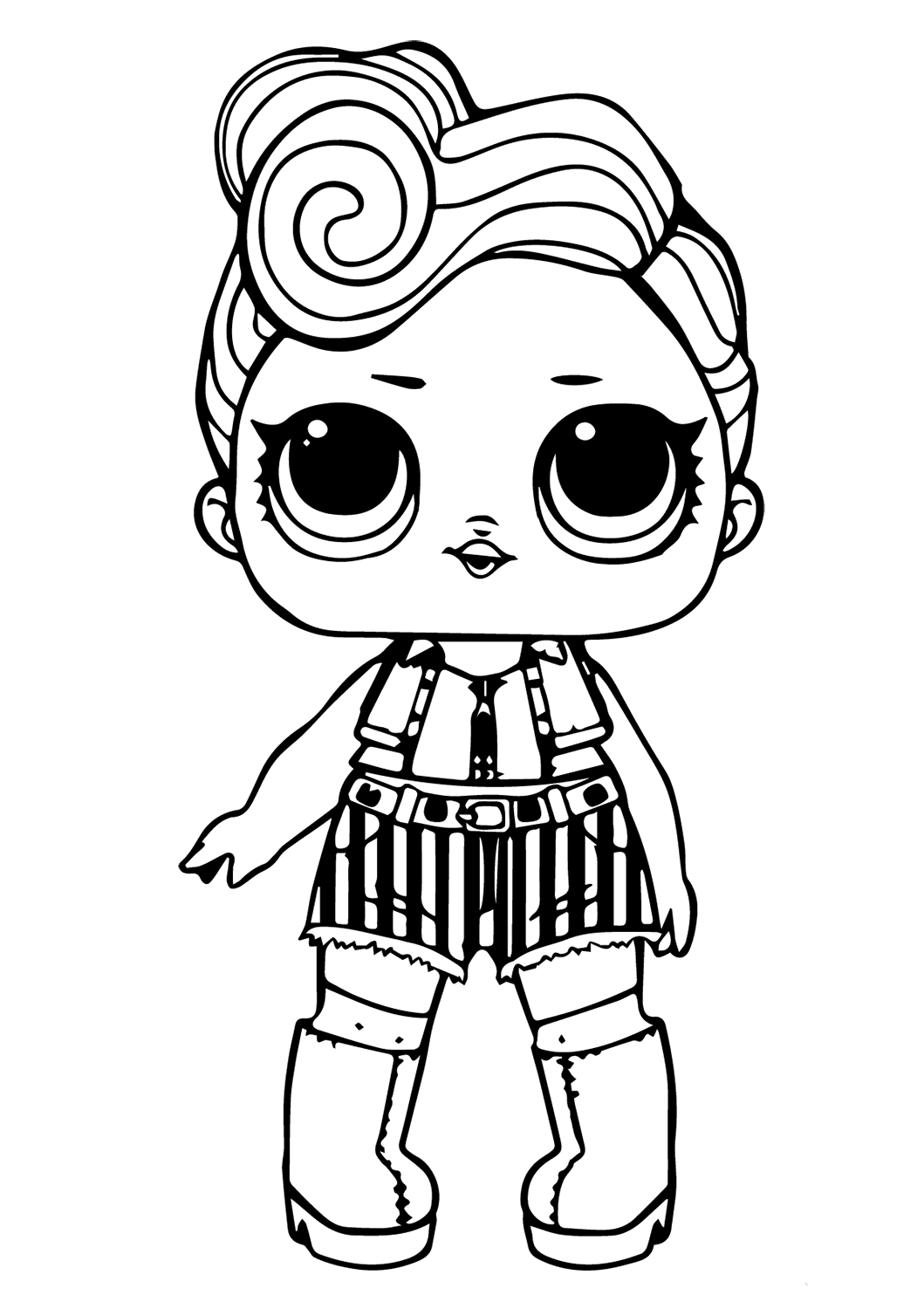 Coloring Book Free Printable Lol Surprise Dolls Coloring Page