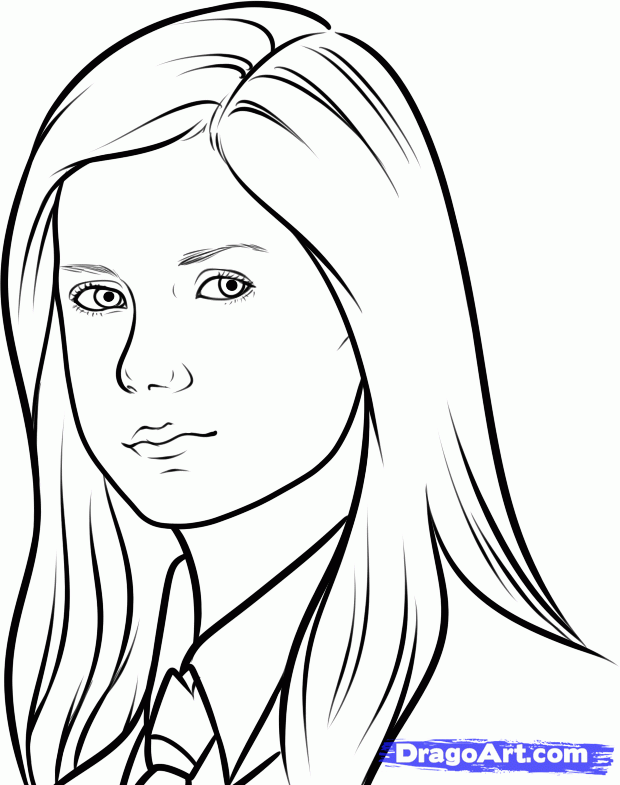 ginny potter Colouring Pages | Coloriage harry potter, Art harry ...