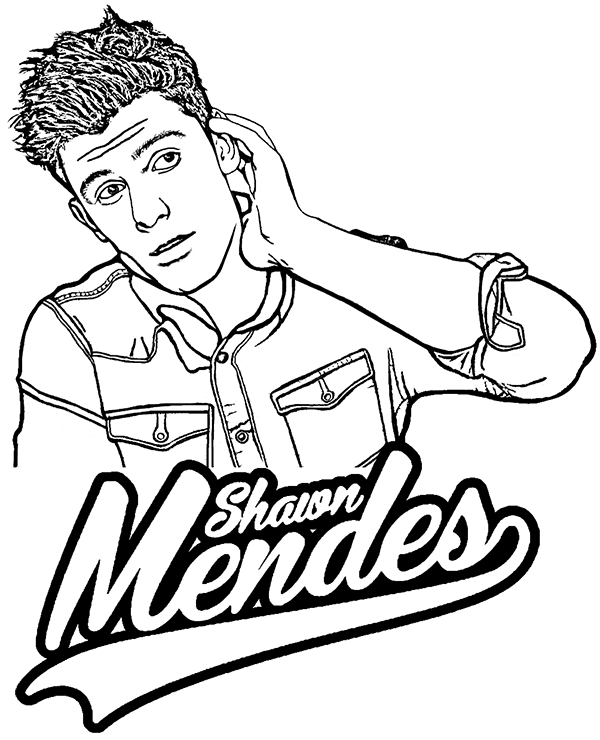Shawn Mendes free, printable coloring page, picture | Tumblr ...