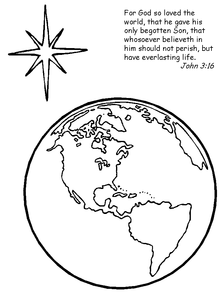 Coloring Pages For John 3 16