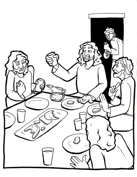 Last Supper Coloring Page – Children's Ministry Deals