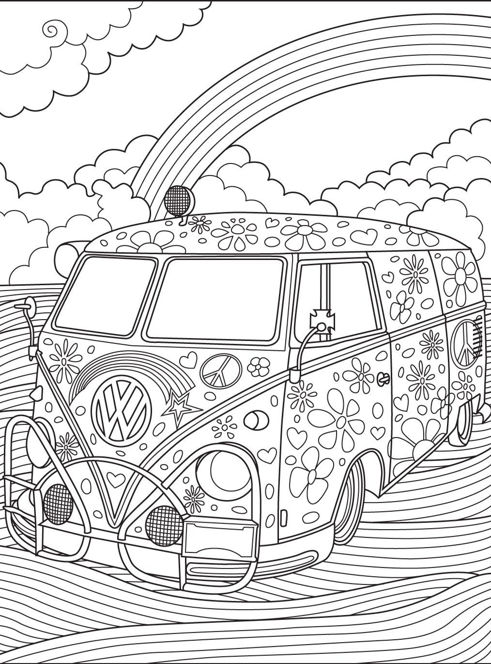 Animal Vw Coloring Pages for Adult