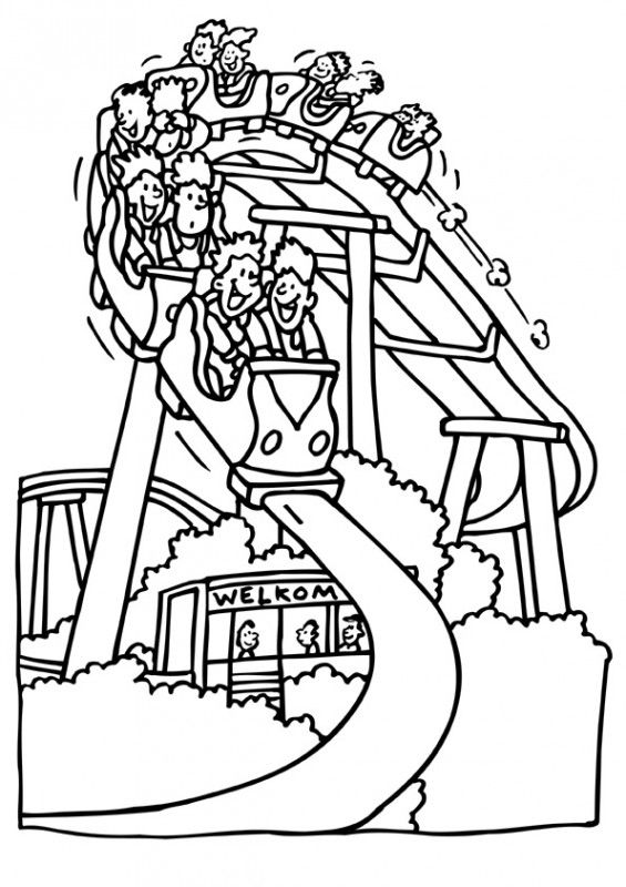 Roller Coaster Printables | The best free coloring pages - View ...
