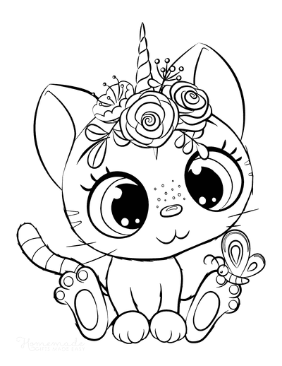 62 Cat Coloring Pages for Kids & Adults | Free Printables