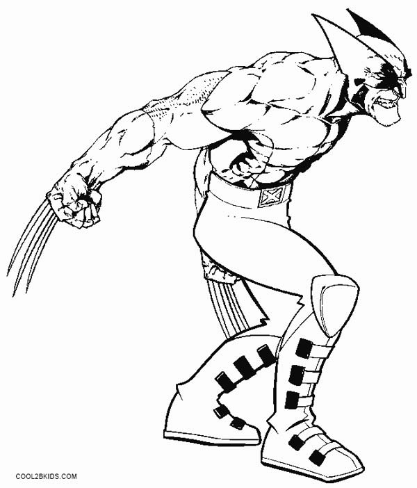 Printable Wolverine Coloring Pages For Kids