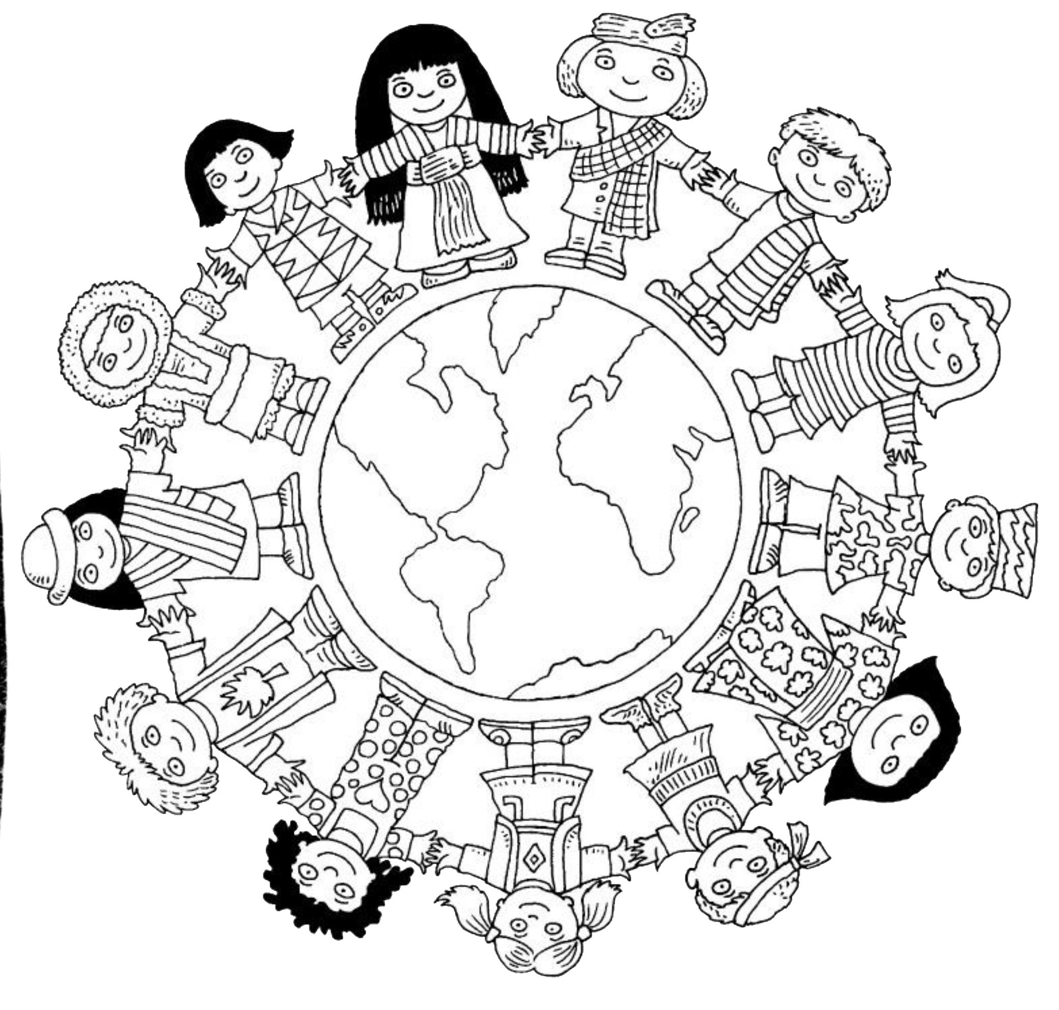 Diversity Coloring Pages Coloring Home
