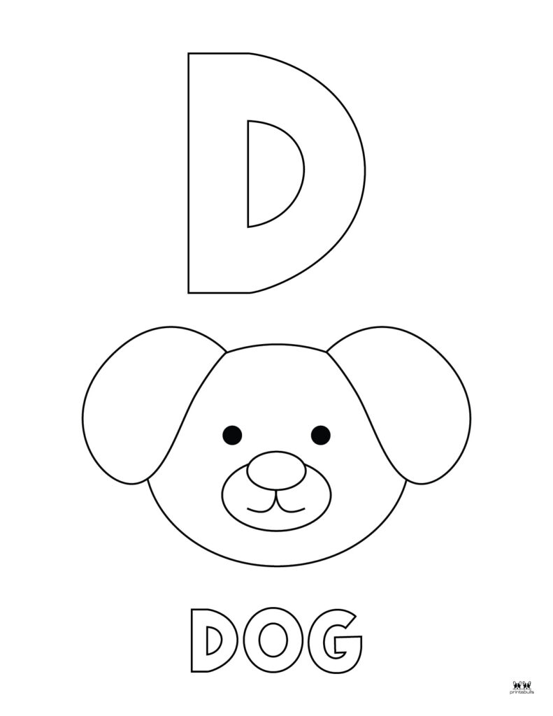Letter D Coloring Pages - 15 FREE Pages | Printabulls