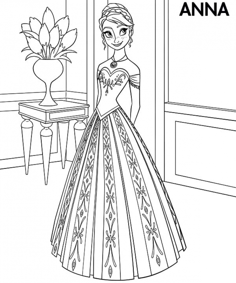 Get This Disney Frozen Coloring Pages Princess Anna 53790 !