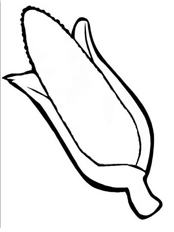 Corn On The Cob Coloring Pages Coloring Home