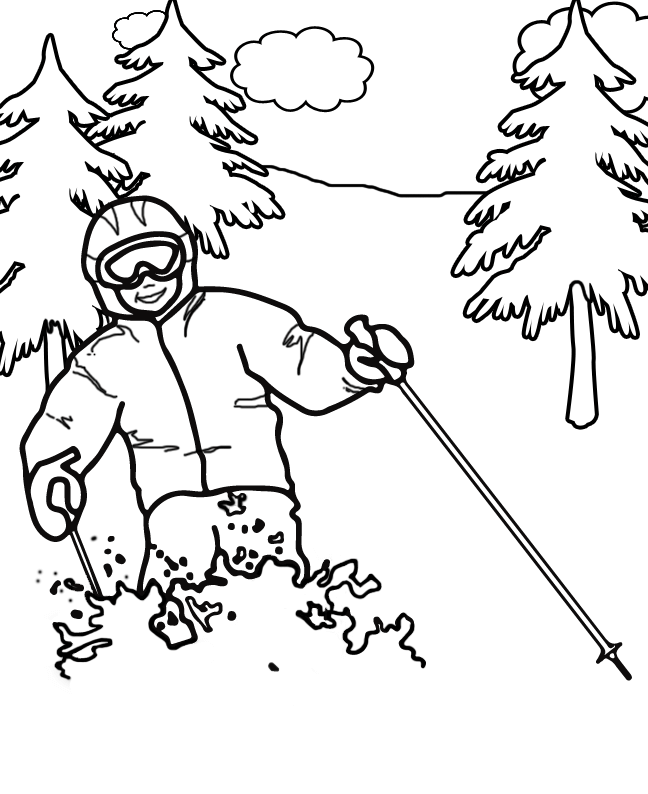 Free Printable Winter Olympics Coloring Pages – ScribbleFun