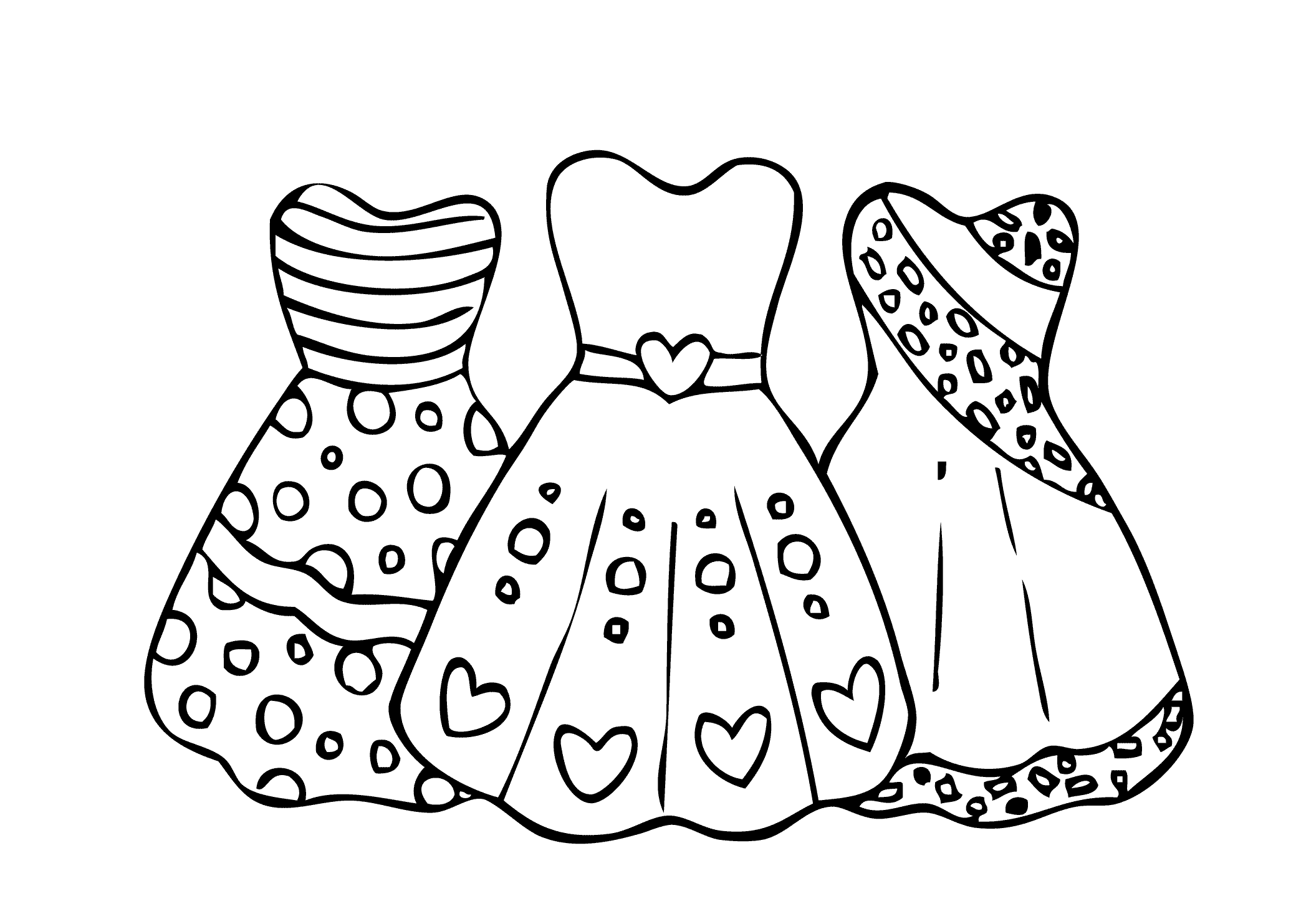 Cool dresses for girls coloring page, printable free | Coloring pages for  teenagers, Cute coloring pages, Cool coloring pages