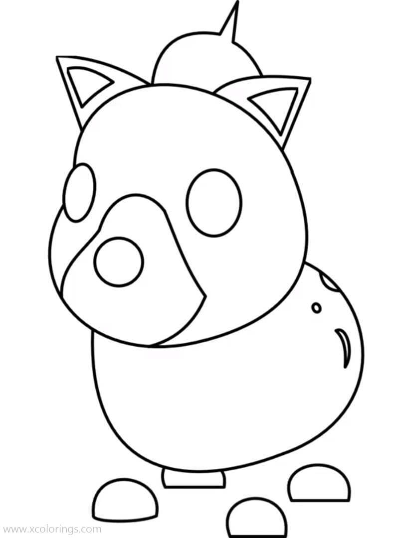 Roblox Adopt Me Coloring Pages Hyena - XColorings.com