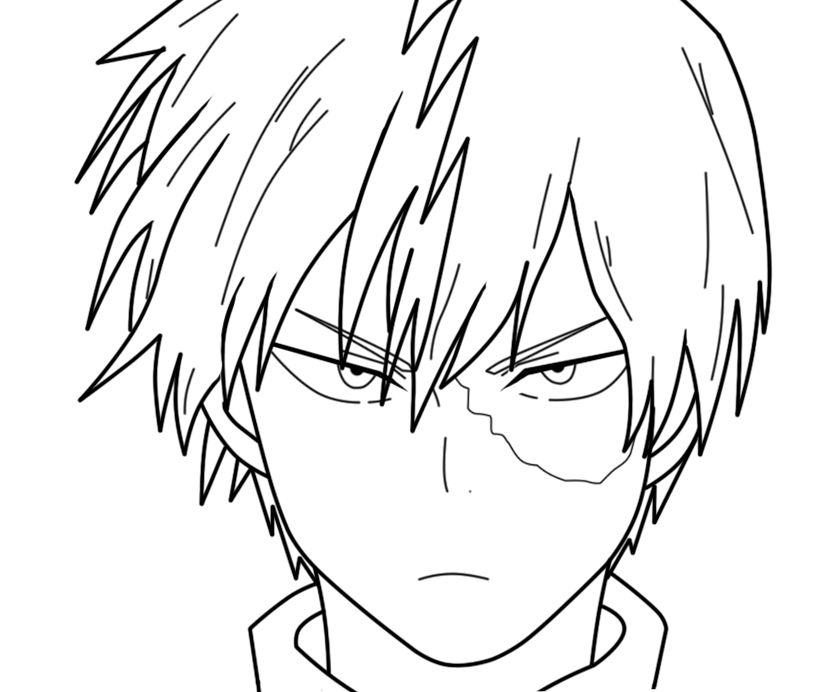 Todoroki - In Progress By Otarun90 On DeviantArt In 2020 | Anime Character  Drawing, Anime Lineart, Anime Drawings Tutorials - Coloring Home