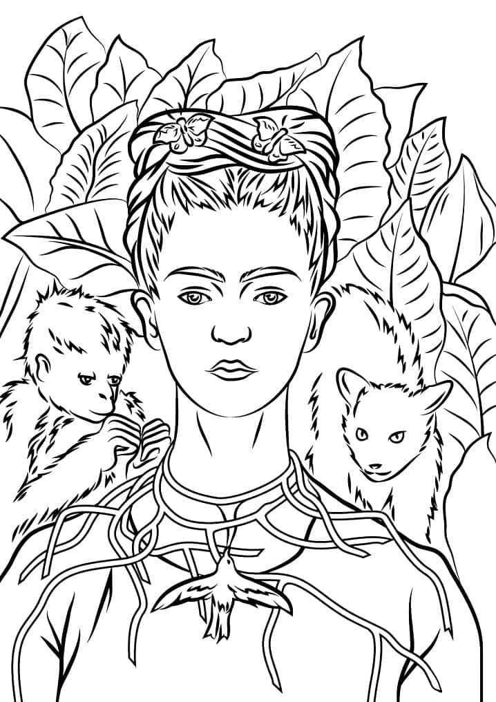 Frida Kahlo Coloring Pages - Free Printable Coloring Pages for Kids