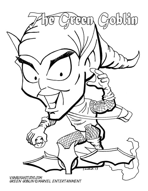 New Coloring Page – The Green Goblin ...