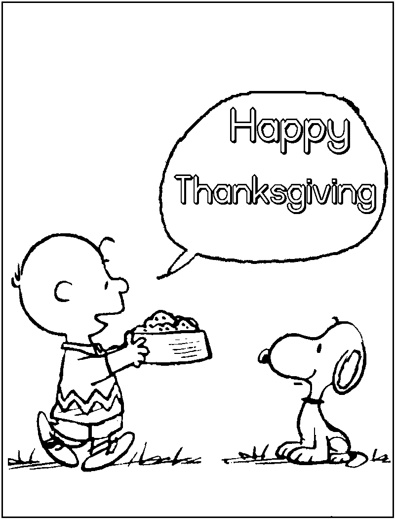 Free Printable Thanksgiving Coloring Pages For Kids - Coloring Kids