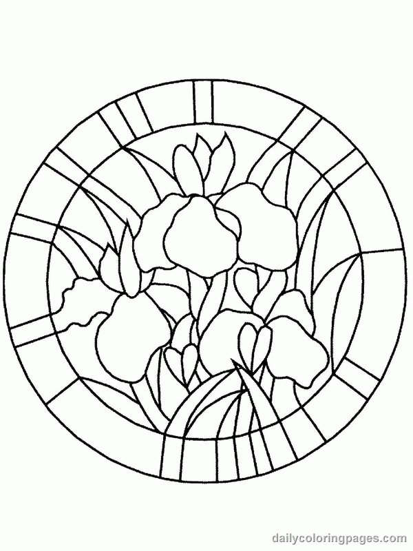 free printable stained glass coloring pages | Best Coloring Page Site
