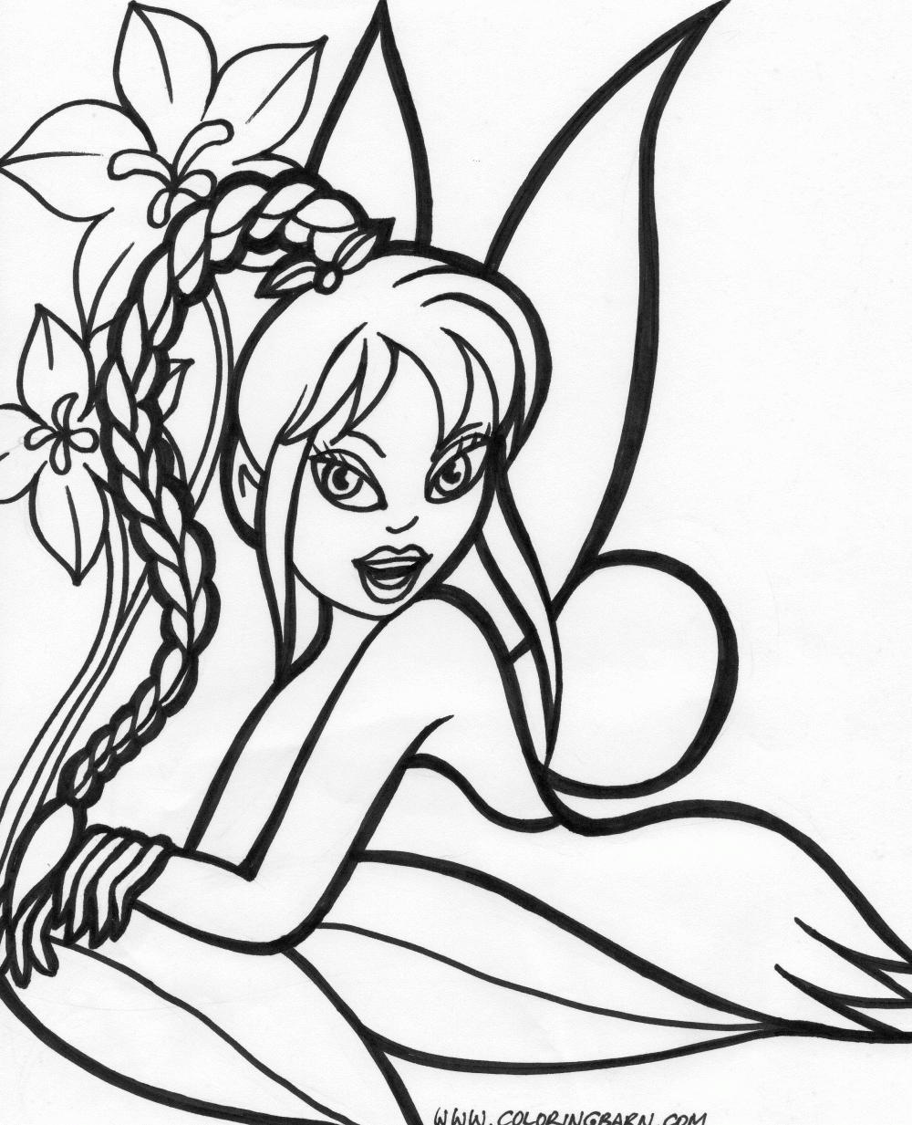 Fairy Coloring Pages Free Printable | Free Coloring Pages